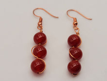 Load image into Gallery viewer, Handmade Carnelian Natural Drop Earrings , Stone Earrings