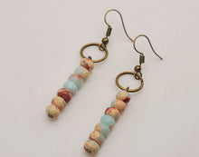 Load image into Gallery viewer, Handmade Amazonite Natural Drop Earrings , Stone Earrings