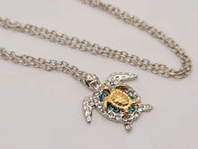 Load image into Gallery viewer, Trendy Turtle Necklace -Gold & Silver tone - Gift for her Cute Minimalist