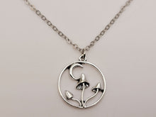 Load image into Gallery viewer, Mushroom Necklace for Women, Boho Jewelry for Gift, Silver Mushroom Pendant, Hippie Jewelry,