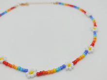 Load image into Gallery viewer, Daisy Flower Necklace, Choker Necklace, Gift for Her, Daisy Choker