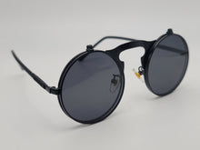 Load image into Gallery viewer, Steampunk Goggles Glasses Round Sunglasses Emo Retro Vintage Flip Up