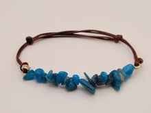 Load image into Gallery viewer, Handmade Blue Apatite Chip Adjustable Robe bracelet Powerful Bracelet
