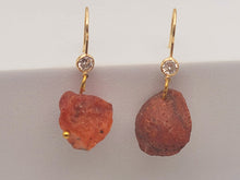 Load image into Gallery viewer, Handmade Carnelian Natural Drop Earrings , Stone Earrings