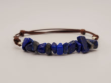 Load image into Gallery viewer, Lapis Lazuli Bracelet Chip Stone Adjustable Robe Bracelet Reiki Bracelet