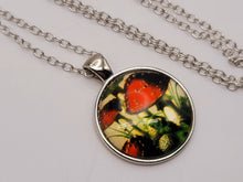 Load image into Gallery viewer, Mushroom Necklace Boho Jewelry for Gift, Silver Mushroom Pendant, Hippie Jewelry