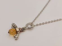 Load image into Gallery viewer, Bee Charm Necklace, Necklace Queen Bee Jewelry Charm Bee Lover