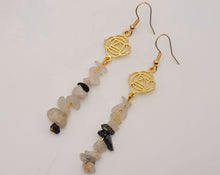 Load image into Gallery viewer, Handmade Dream Moonstone Natural Drop Earrings , Crystal Earrings
