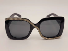 Load image into Gallery viewer, Popular Fashion Big Rectangle Women Luxury Sunglasses Vintage Rhinestones