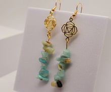 Load image into Gallery viewer, Handmade Amazonite Natural Drop Earrings , Stone Earrings