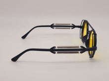 Load image into Gallery viewer, Steampunk Goggles Glasses Round Sunglasses Emo Retro Vintage Yellow