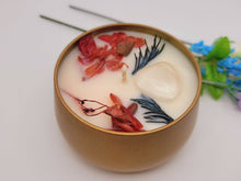 Load image into Gallery viewer, Manifestation Candle- Santal & Coconut With Crystals & Herbs (100% Soy Wax)