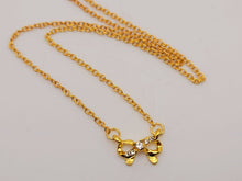 Load image into Gallery viewer, Tiny bow necklace / Golden bow necklace / Bridesmaid necklace / Bridal necklace