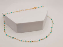 Load image into Gallery viewer, Dainty Crystal Choker Necklace Gold tone Gorgeous Choker Irregular Crystals