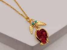 Load image into Gallery viewer, Gorgeous Rose Necklace, Flower Charm, Pendant with Crystal