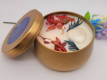 Load image into Gallery viewer, Manifestation Candle- Santal & Coconut With Crystals & Herbs (100% Soy Wax)