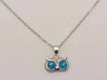 Load image into Gallery viewer, Cute Owl Silver Tone Necklace, Dainty Necklace, Bridesmaid Gift