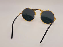 Load image into Gallery viewer, Steampunk Goggles Glasses Round Sunglasses Emo Retro Vintage Flip Up
