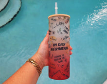 Load image into Gallery viewer, My Daily Affirmations Beer Can Glass | Boho Affirmations Coffee Glass | 24 OZ