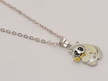 Load image into Gallery viewer, I Love You Necklace Panda - Trendy Heart necklace Silver tone