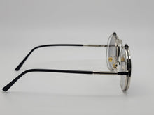 Load image into Gallery viewer, Steampunk Goggles Glasses Round Sunglasses Emo Retro Vintage Flip Up Silver