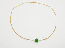 Load image into Gallery viewer, 100 % Natural Handmade Crystal Moldavite Necklace Gold Wire Wrapped Healing Crystal Necklace
