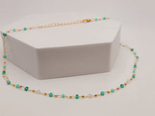 Load image into Gallery viewer, Dainty Crystal Choker Necklace Gold tone Gorgeous Choker Irregular Crystals