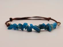 Load image into Gallery viewer, Handmade Blue Apatite Chip Adjustable Robe bracelet Powerful Bracelet