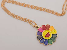 Load image into Gallery viewer, Aesthetic Handmade Smiley rainbow flower Necklace Cute Trendy