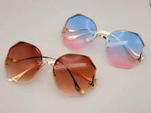 Load image into Gallery viewer, Rimless Sunglasses Women Ocean Water Cut Eyewear Women/Men