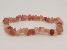 Load image into Gallery viewer, Strawberry Quartz Natural Healing Bracelet Chip Bracelet