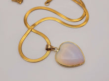 Load image into Gallery viewer, Natural Handmade Crystal Necklace Gold Tone Opal Healing Crystal Choker Necklace Gold tone