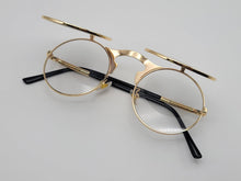 Load image into Gallery viewer, Steampunk Goggles Glasses Round Sunglasses Emo Retro Vintage Flip Up
