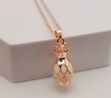 Load image into Gallery viewer, Lovely Hawaiian 3D Pineapple Necklace, Handmade necklace Fruit necklace Pineapple