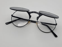 Load image into Gallery viewer, Steampunk Goggles Glasses Round Sunglasses Emo Retro Vintage Flip Up
