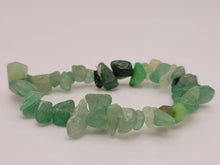 Load image into Gallery viewer, Green Aventurine Chip Bracelet Handmade Genuine Crystal Stretch Bracelet