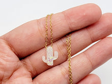 Load image into Gallery viewer, Cactus necklace, Opal cactus necklace, Cactus jewelry, Southwestern jewelry