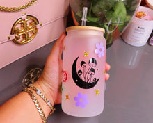 Load image into Gallery viewer, Mushroom Beer Can Glass | Boho Mushroom Coffee Glass Customized 16 Oz
