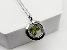 Load image into Gallery viewer, 100 % Natural Handmade Crystal Moldavite Necklace Stainless Steel Gold/ Silver