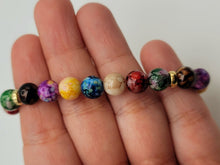 Load image into Gallery viewer, Multi colored 8mm Crystal bracelet for protection, Beautiful gift for her Multi-color