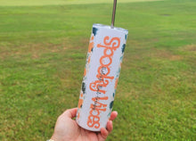 Load image into Gallery viewer, Halloween Tumbler, Spooky Vibes Tumbler, Pumpkin Tumbler