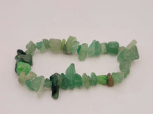 Load image into Gallery viewer, Green Aventurine Chip Bracelet Handmade Genuine Crystal Stretch Bracelet