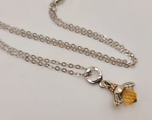Load image into Gallery viewer, Bee Charm Necklace, Necklace Queen Bee Jewelry Charm Bee Lover