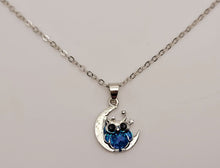 Load image into Gallery viewer, Cute Owl Silver Tone Necklace, Dainty Necklace, Bridesmaid Gift