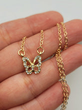 Load image into Gallery viewer, Minimalist Butterfly necklace simple necklace, dainty Golden necklace, Butterfly