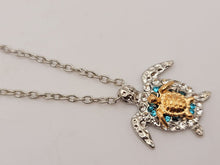 Load image into Gallery viewer, Trendy Turtle Necklace -Gold & Silver tone - Gift for her Cute Minimalist