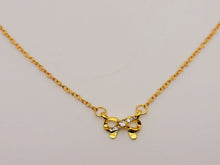 Load image into Gallery viewer, Tiny bow necklace / Golden bow necklace / Bridesmaid necklace / Bridal necklace
