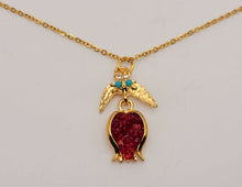 Load image into Gallery viewer, Gorgeous Rose Necklace, Flower Charm, Pendant with Crystal