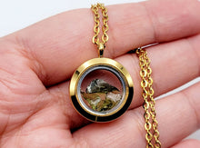 Load image into Gallery viewer, 100 % Natural Handmade Crystal Moldavite Necklace Stainless Steel Gold/ Silver