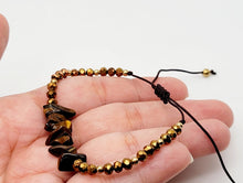 Load image into Gallery viewer, Tiger's Eye Adjustable robe bracelet Natural Genuine Tiger Eye Lucky Gemstone